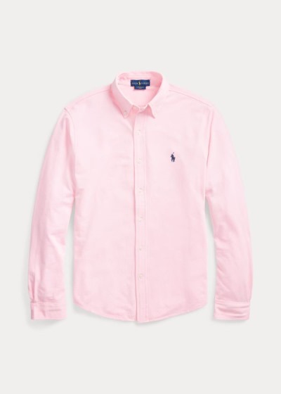 Camisa Polo Ralph Lauren Hombre Rosas - Featherweight Mesh - ZABUN6708